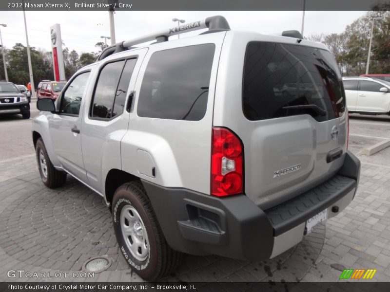 Brilliant Silver / Gray 2012 Nissan Xterra X
