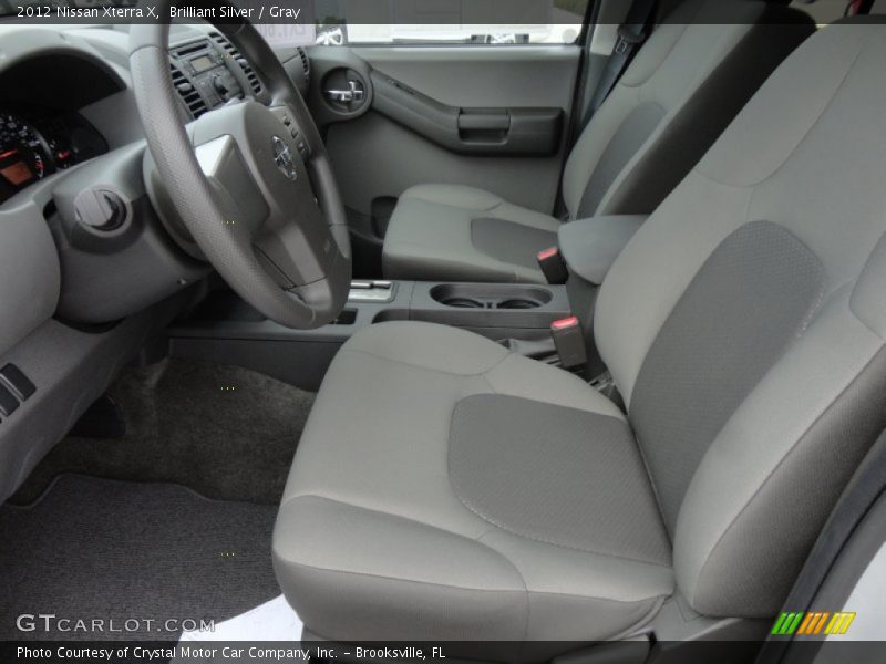 Brilliant Silver / Gray 2012 Nissan Xterra X
