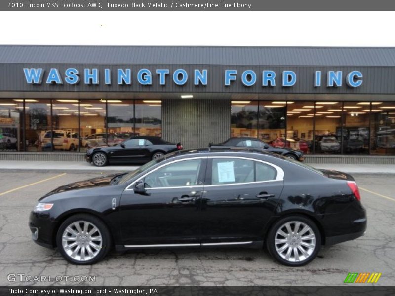 Tuxedo Black Metallic / Cashmere/Fine Line Ebony 2010 Lincoln MKS EcoBoost AWD