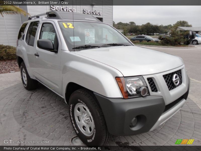 Brilliant Silver / Gray 2012 Nissan Xterra X