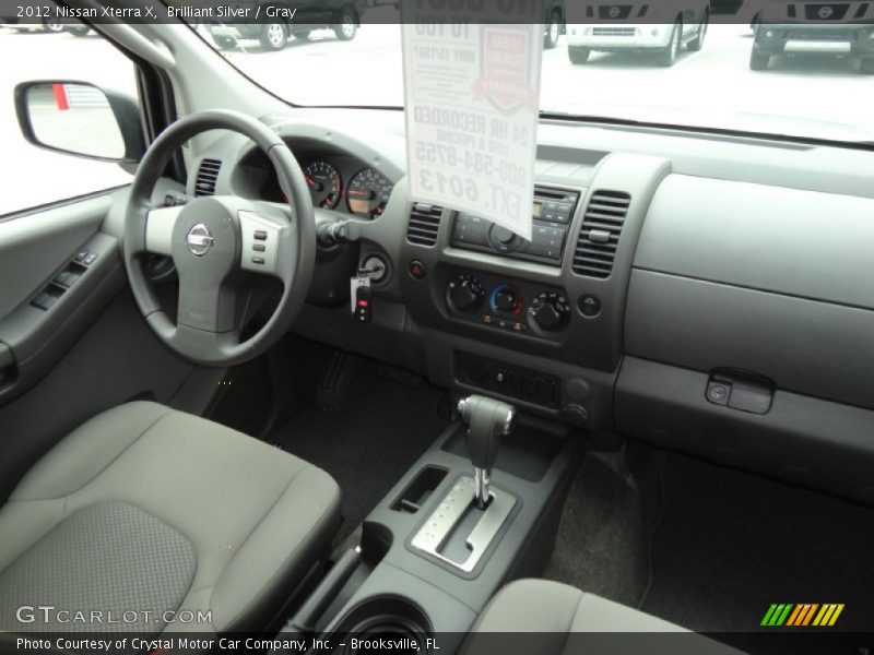 Brilliant Silver / Gray 2012 Nissan Xterra X