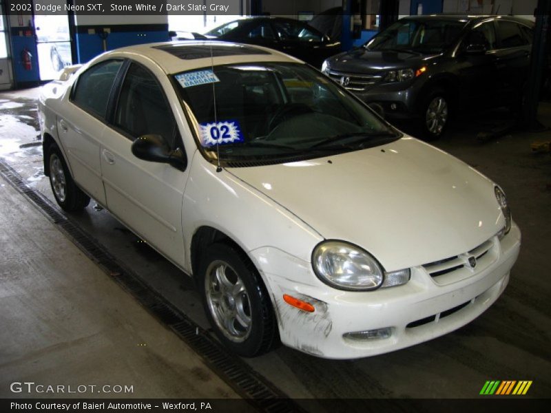 Stone White / Dark Slate Gray 2002 Dodge Neon SXT
