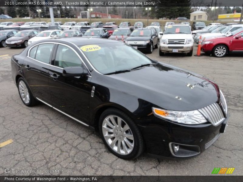 Tuxedo Black Metallic / Cashmere/Fine Line Ebony 2010 Lincoln MKS EcoBoost AWD