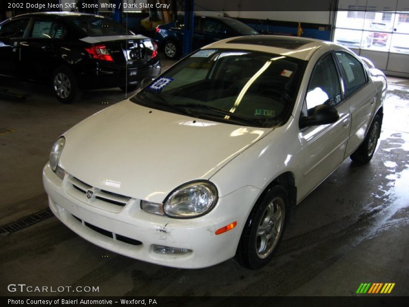 Stone White / Dark Slate Gray 2002 Dodge Neon SXT