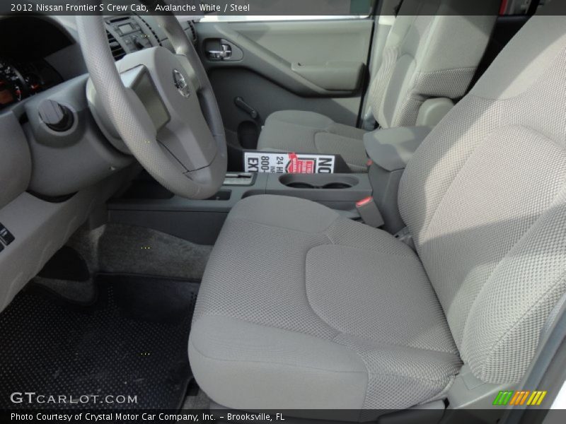 Avalanche White / Steel 2012 Nissan Frontier S Crew Cab