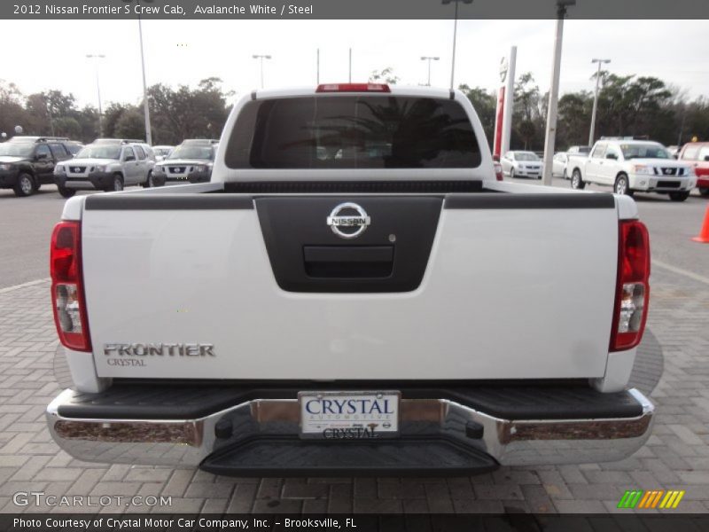 Avalanche White / Steel 2012 Nissan Frontier S Crew Cab