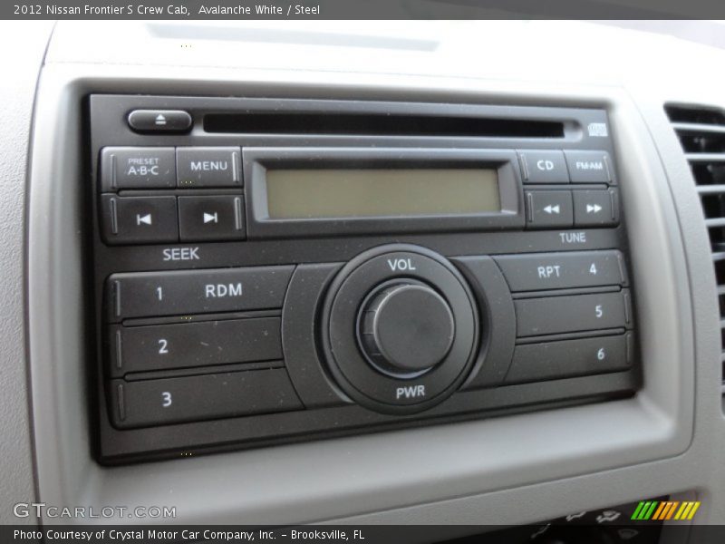 Avalanche White / Steel 2012 Nissan Frontier S Crew Cab