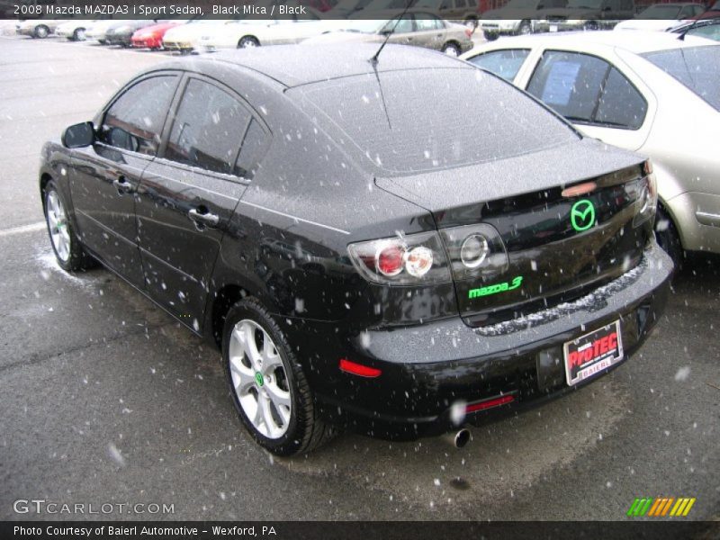 Black Mica / Black 2008 Mazda MAZDA3 i Sport Sedan