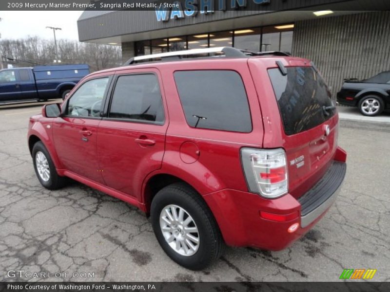 Sangria Red Metallic / Stone 2009 Mercury Mariner Premier