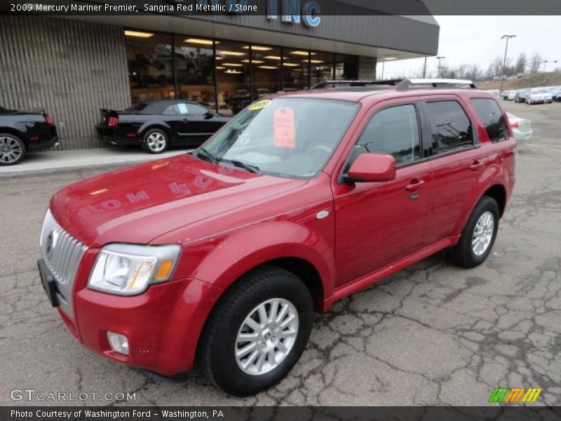 Sangria Red Metallic / Stone 2009 Mercury Mariner Premier