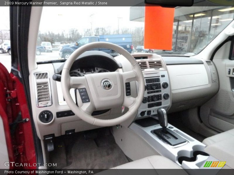 Sangria Red Metallic / Stone 2009 Mercury Mariner Premier