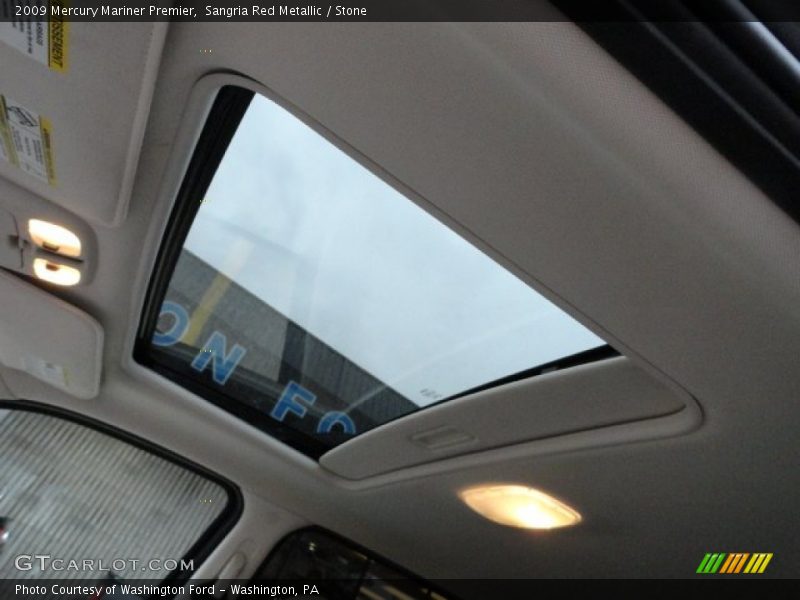 Sangria Red Metallic / Stone 2009 Mercury Mariner Premier