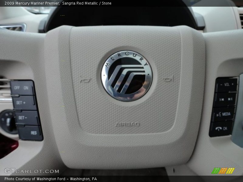 Sangria Red Metallic / Stone 2009 Mercury Mariner Premier