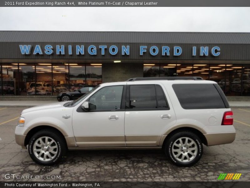 White Platinum Tri-Coat / Chaparral Leather 2011 Ford Expedition King Ranch 4x4
