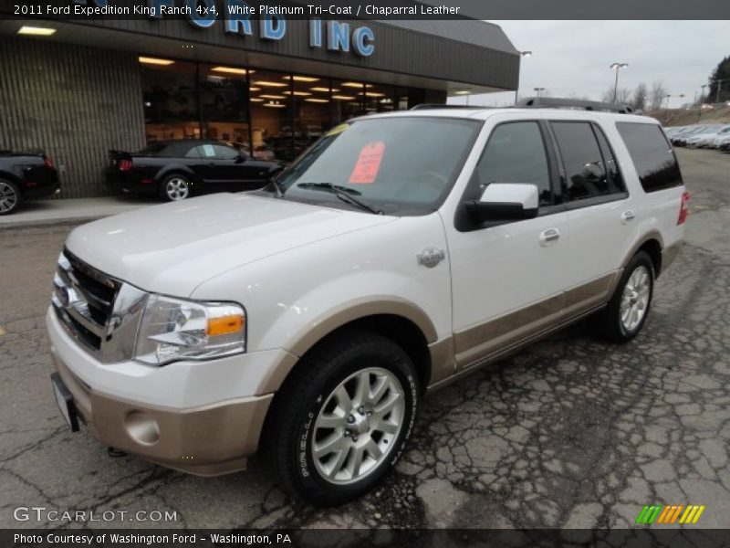 White Platinum Tri-Coat / Chaparral Leather 2011 Ford Expedition King Ranch 4x4
