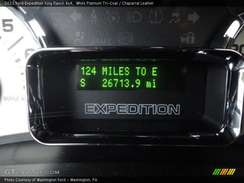 White Platinum Tri-Coat / Chaparral Leather 2011 Ford Expedition King Ranch 4x4