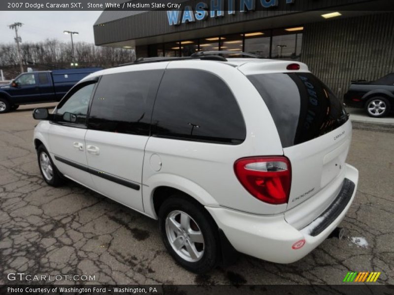 Stone White / Medium Slate Gray 2007 Dodge Caravan SXT