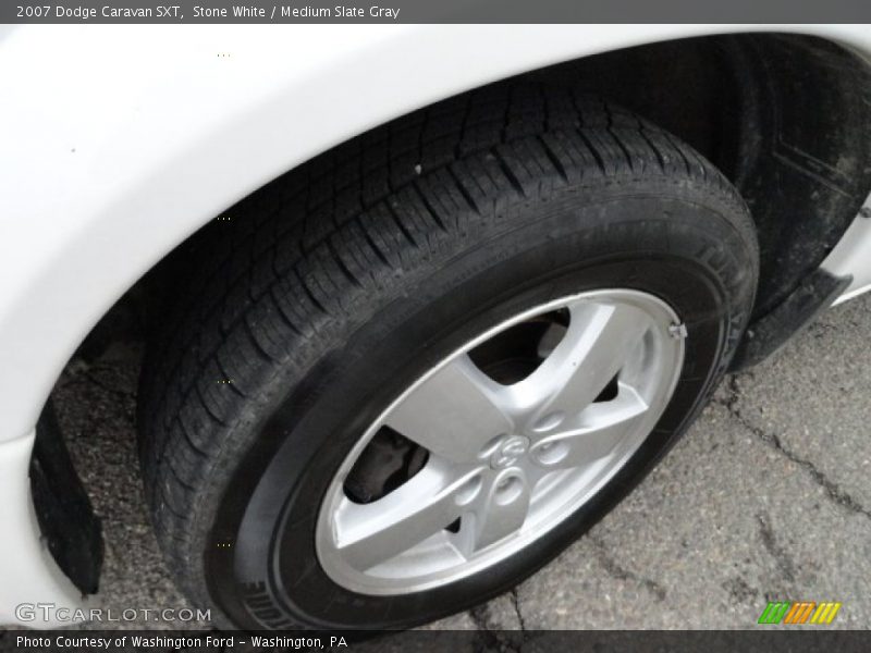Stone White / Medium Slate Gray 2007 Dodge Caravan SXT
