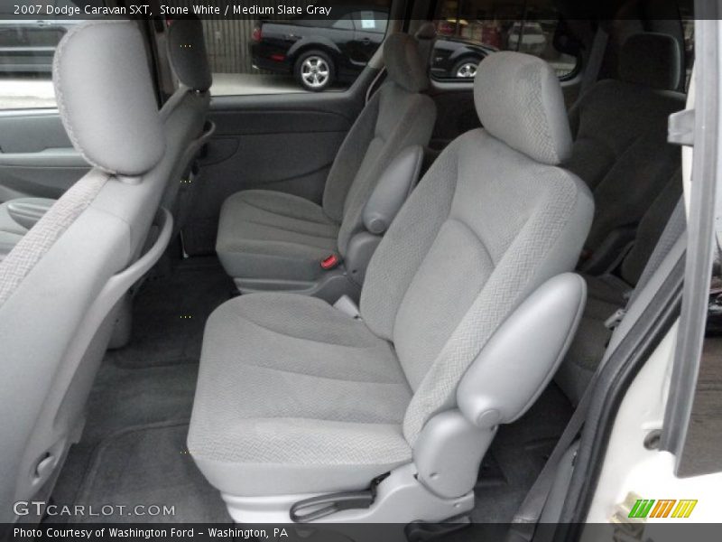 Stone White / Medium Slate Gray 2007 Dodge Caravan SXT