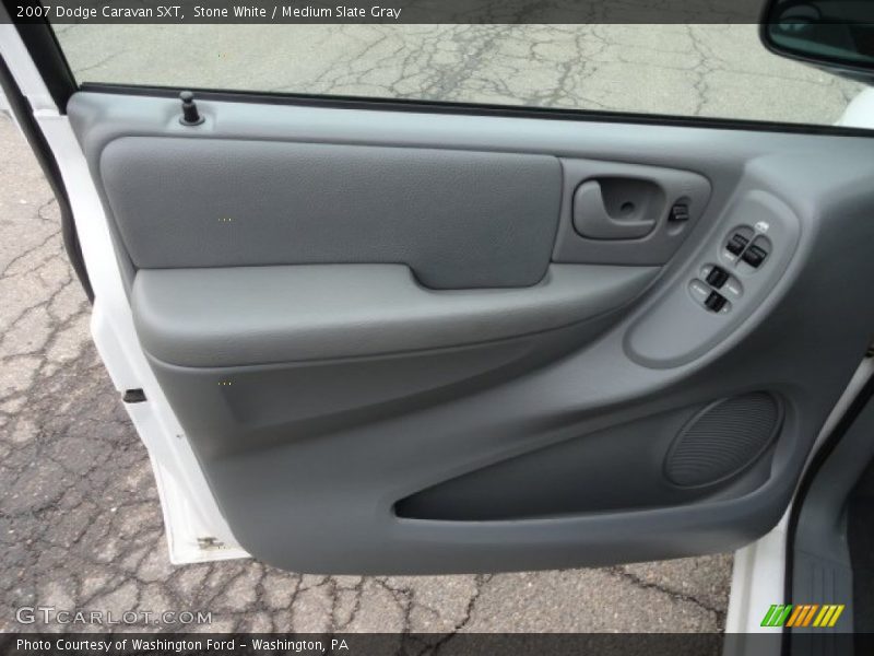 Stone White / Medium Slate Gray 2007 Dodge Caravan SXT