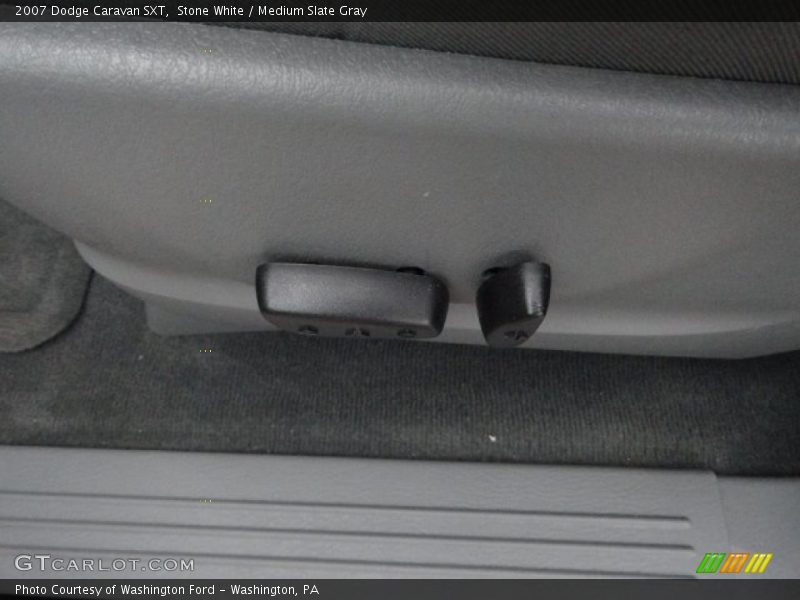 Stone White / Medium Slate Gray 2007 Dodge Caravan SXT