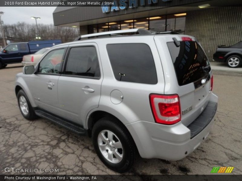 Ingot Silver Metallic / Stone 2010 Ford Escape Hybrid Limited