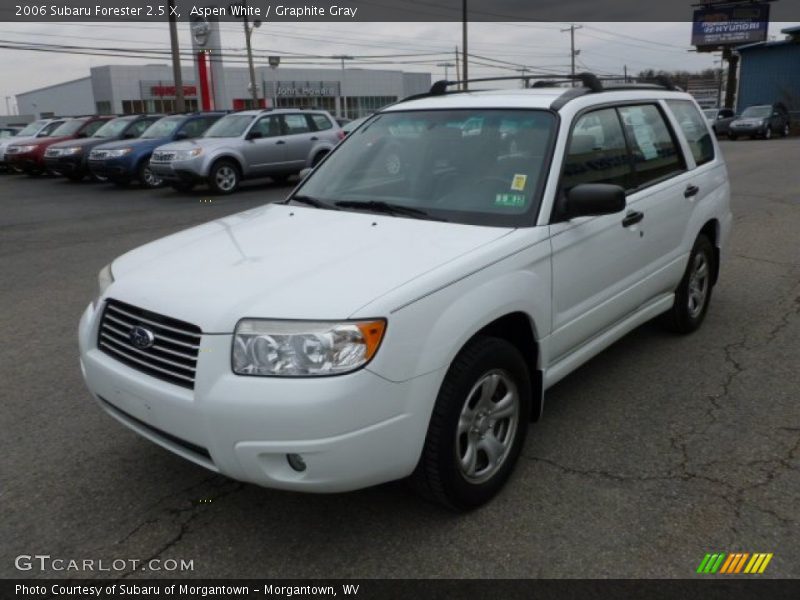 Aspen White / Graphite Gray 2006 Subaru Forester 2.5 X