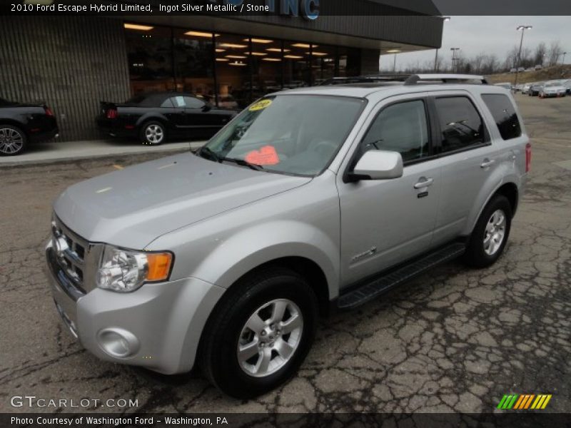Ingot Silver Metallic / Stone 2010 Ford Escape Hybrid Limited