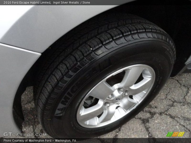 Ingot Silver Metallic / Stone 2010 Ford Escape Hybrid Limited