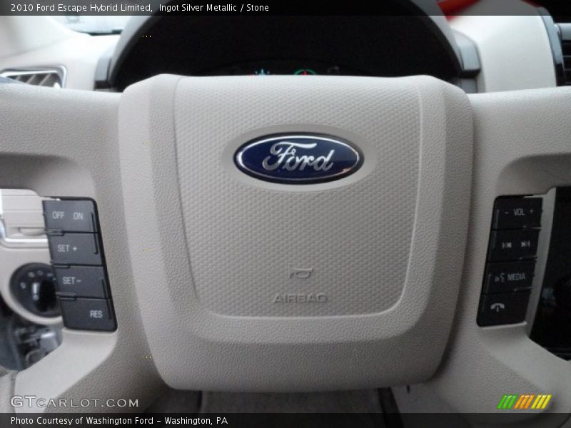 Ingot Silver Metallic / Stone 2010 Ford Escape Hybrid Limited
