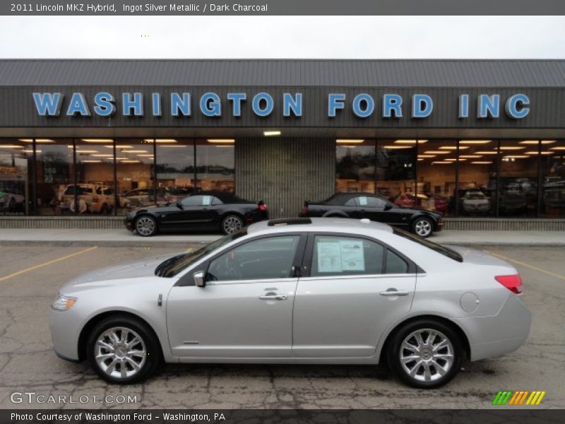Ingot Silver Metallic / Dark Charcoal 2011 Lincoln MKZ Hybrid