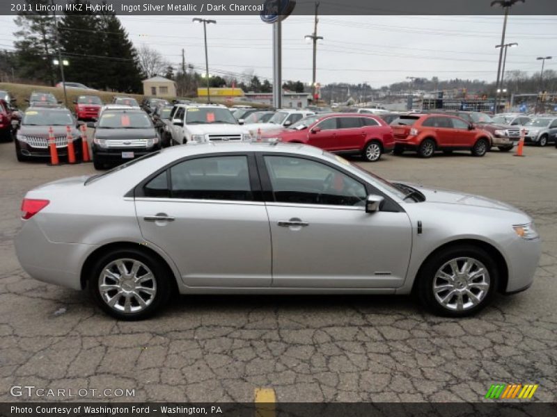Ingot Silver Metallic / Dark Charcoal 2011 Lincoln MKZ Hybrid