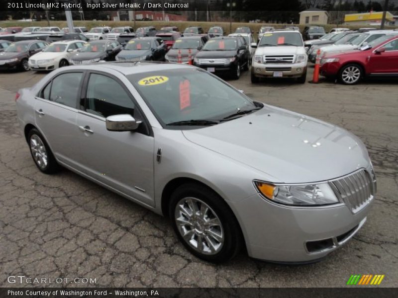 Ingot Silver Metallic / Dark Charcoal 2011 Lincoln MKZ Hybrid