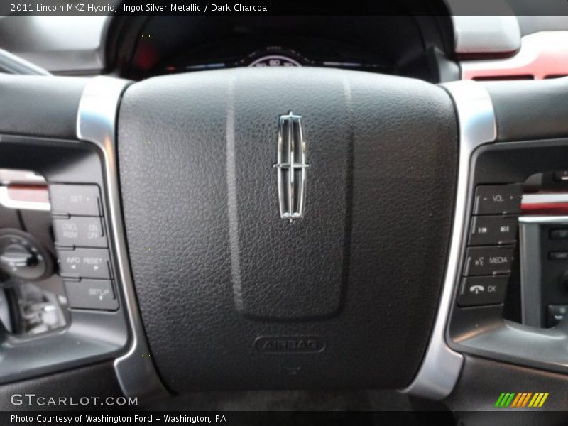 Ingot Silver Metallic / Dark Charcoal 2011 Lincoln MKZ Hybrid