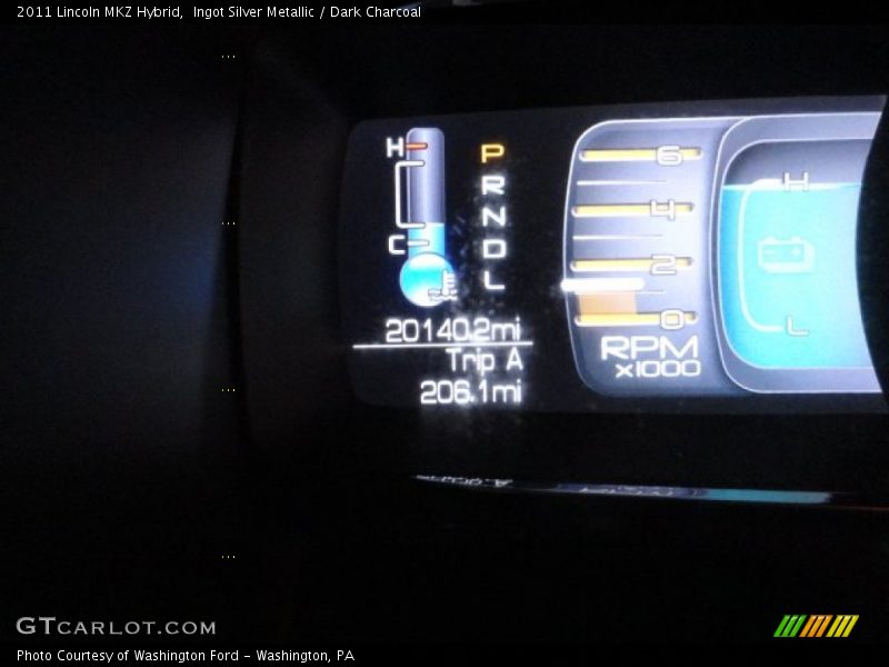 Ingot Silver Metallic / Dark Charcoal 2011 Lincoln MKZ Hybrid