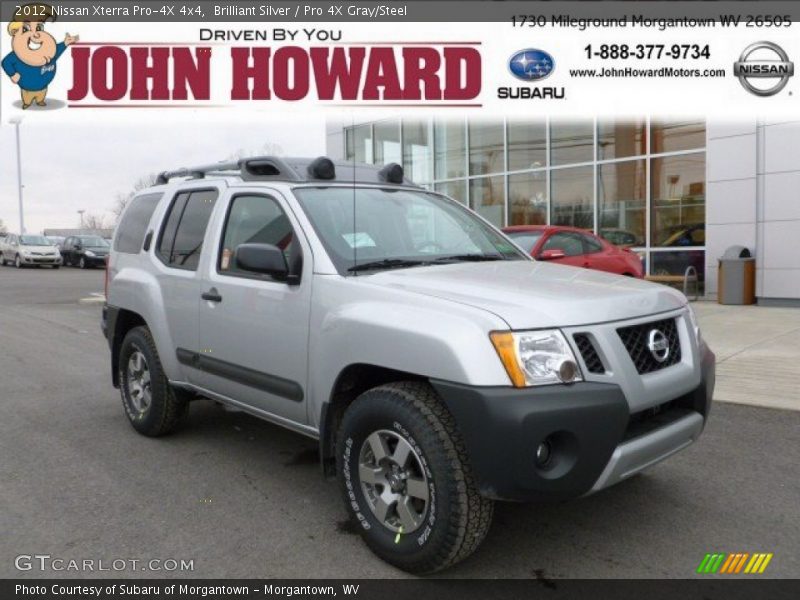 Brilliant Silver / Pro 4X Gray/Steel 2012 Nissan Xterra Pro-4X 4x4