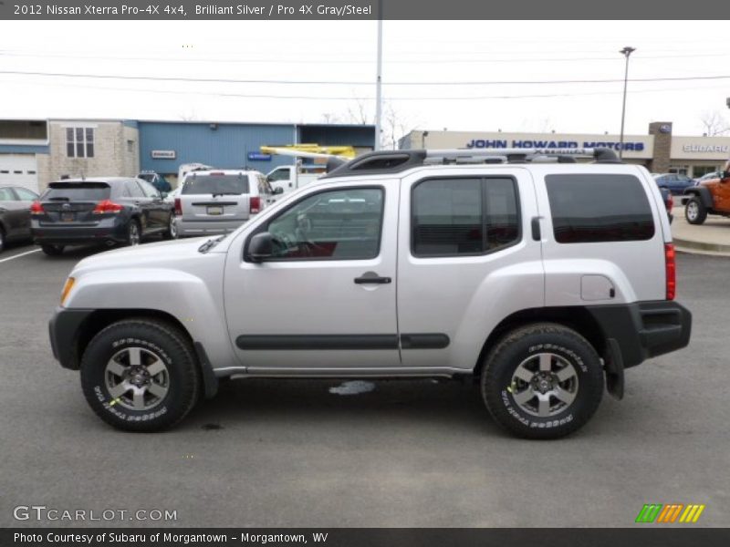 Brilliant Silver / Pro 4X Gray/Steel 2012 Nissan Xterra Pro-4X 4x4