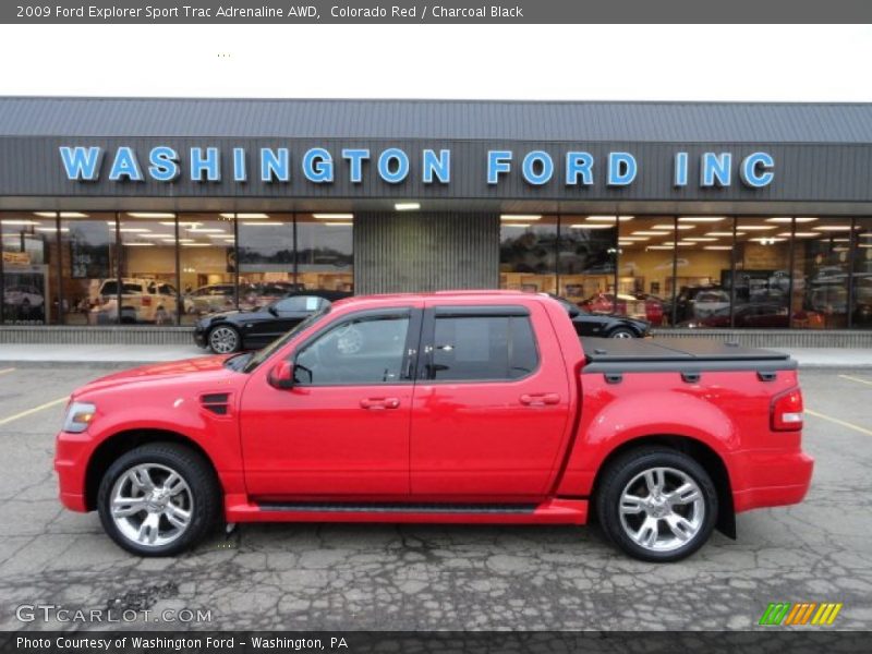 Colorado Red / Charcoal Black 2009 Ford Explorer Sport Trac Adrenaline AWD