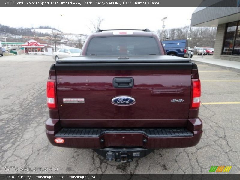 Dark Cherry Metallic / Dark Charcoal/Camel 2007 Ford Explorer Sport Trac Limited 4x4