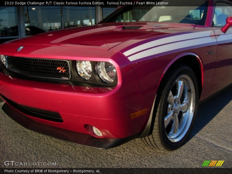 Furious Fuchsia / Pearl White Leather 2010 Dodge Challenger R/T Classic Furious Fuchsia Edition