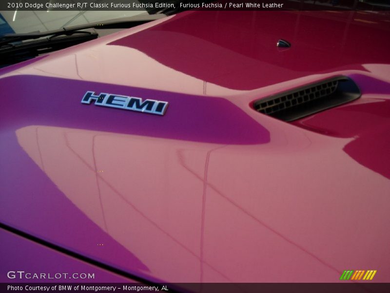 Furious Fuchsia / Pearl White Leather 2010 Dodge Challenger R/T Classic Furious Fuchsia Edition