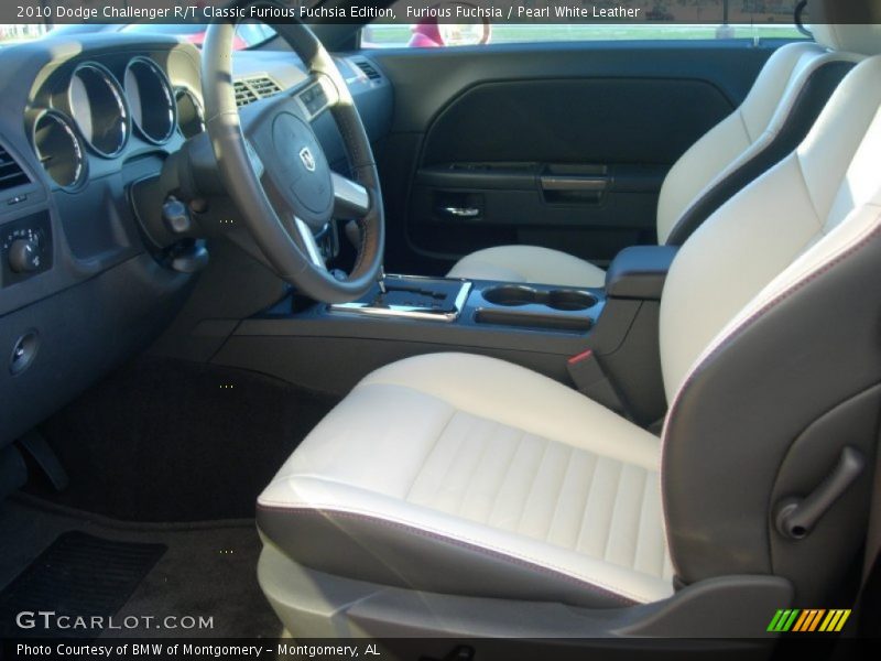  2010 Challenger R/T Classic Furious Fuchsia Edition Pearl White Leather Interior