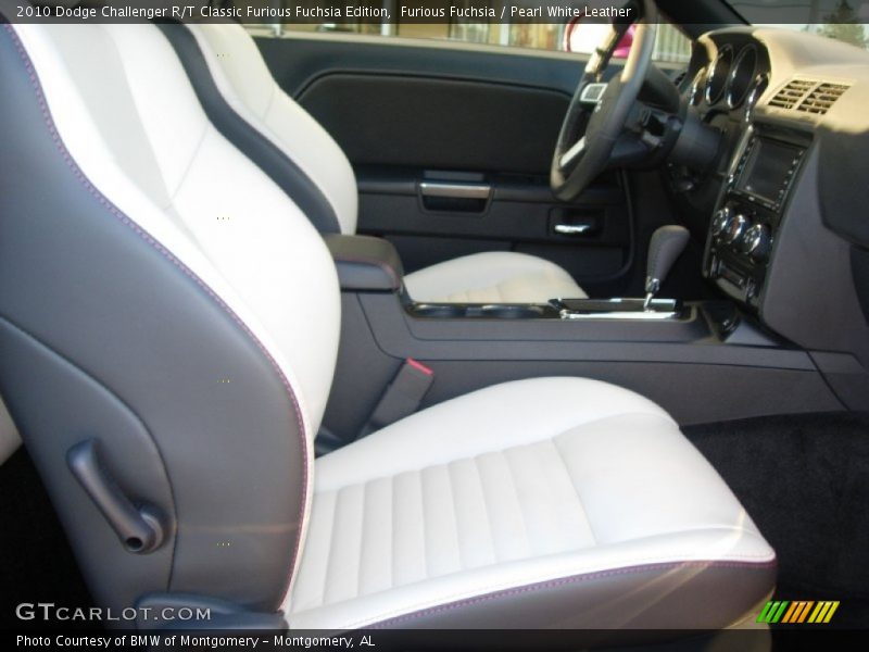  2010 Challenger R/T Classic Furious Fuchsia Edition Pearl White Leather Interior