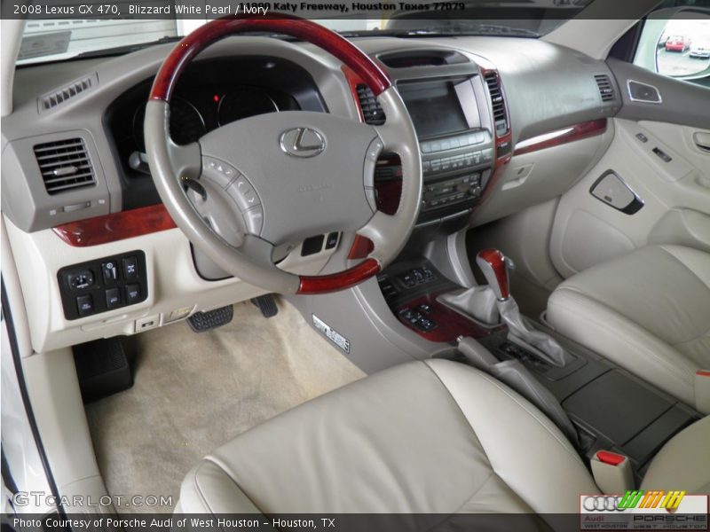 Blizzard White Pearl / Ivory 2008 Lexus GX 470