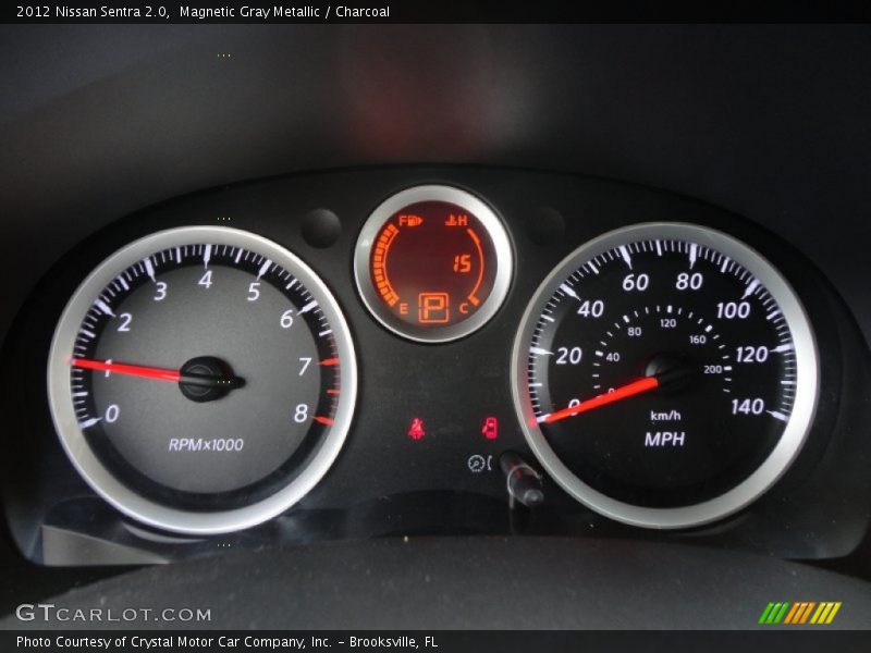 Magnetic Gray Metallic / Charcoal 2012 Nissan Sentra 2.0