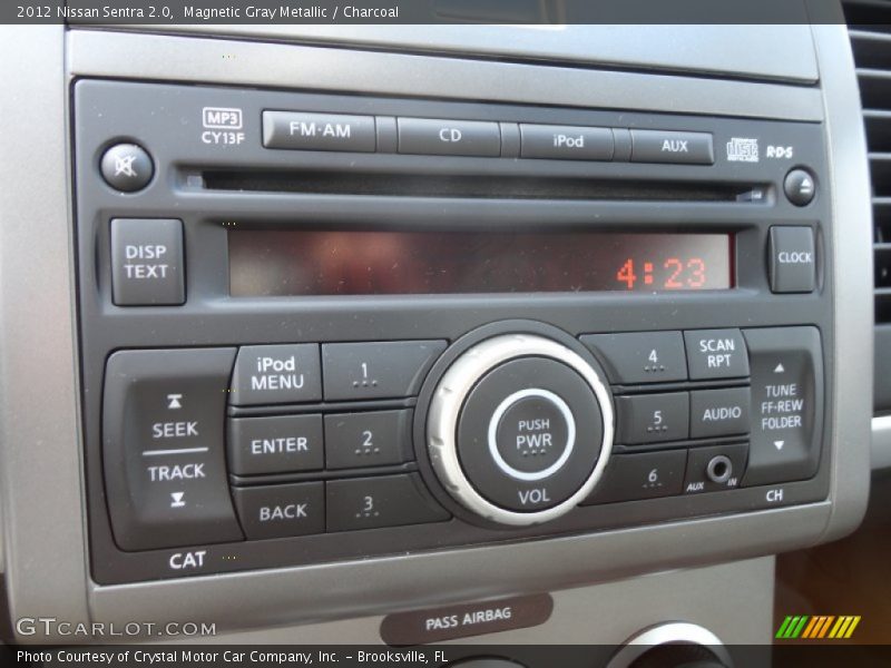 Magnetic Gray Metallic / Charcoal 2012 Nissan Sentra 2.0