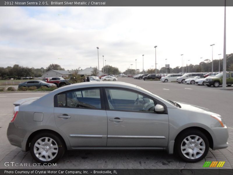 Brilliant Silver Metallic / Charcoal 2012 Nissan Sentra 2.0 S