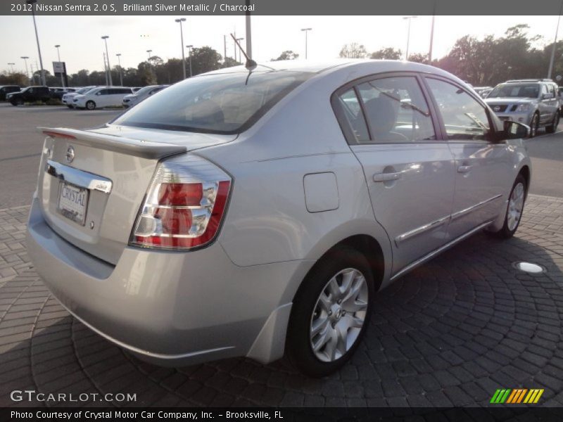 Brilliant Silver Metallic / Charcoal 2012 Nissan Sentra 2.0 S