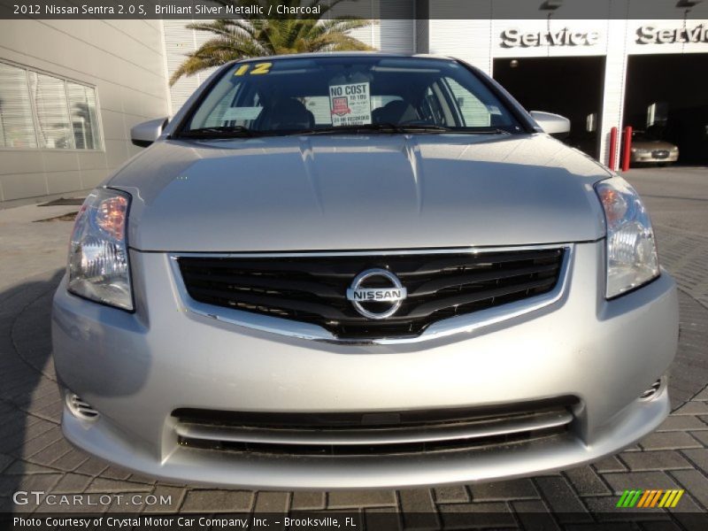 Brilliant Silver Metallic / Charcoal 2012 Nissan Sentra 2.0 S