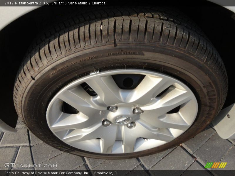 Brilliant Silver Metallic / Charcoal 2012 Nissan Sentra 2.0 S